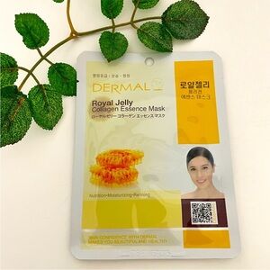 New $5ea OR 5/$18 DERMAL Royal Jelly Honey Collagen Sheet Face Mask